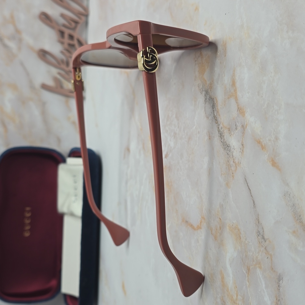 Gucci interlocking G square-frame sunglasses pink - Picture 3 of 16